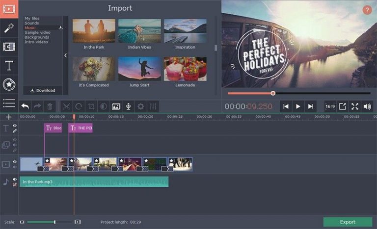 movavi video editing