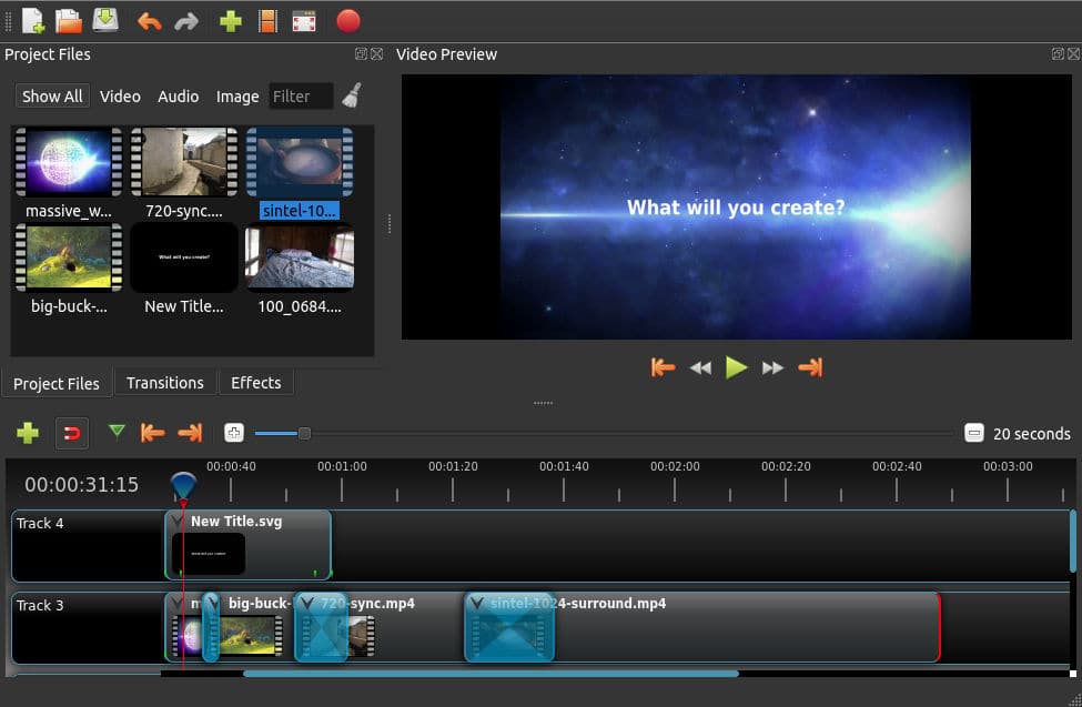 openshot video editing