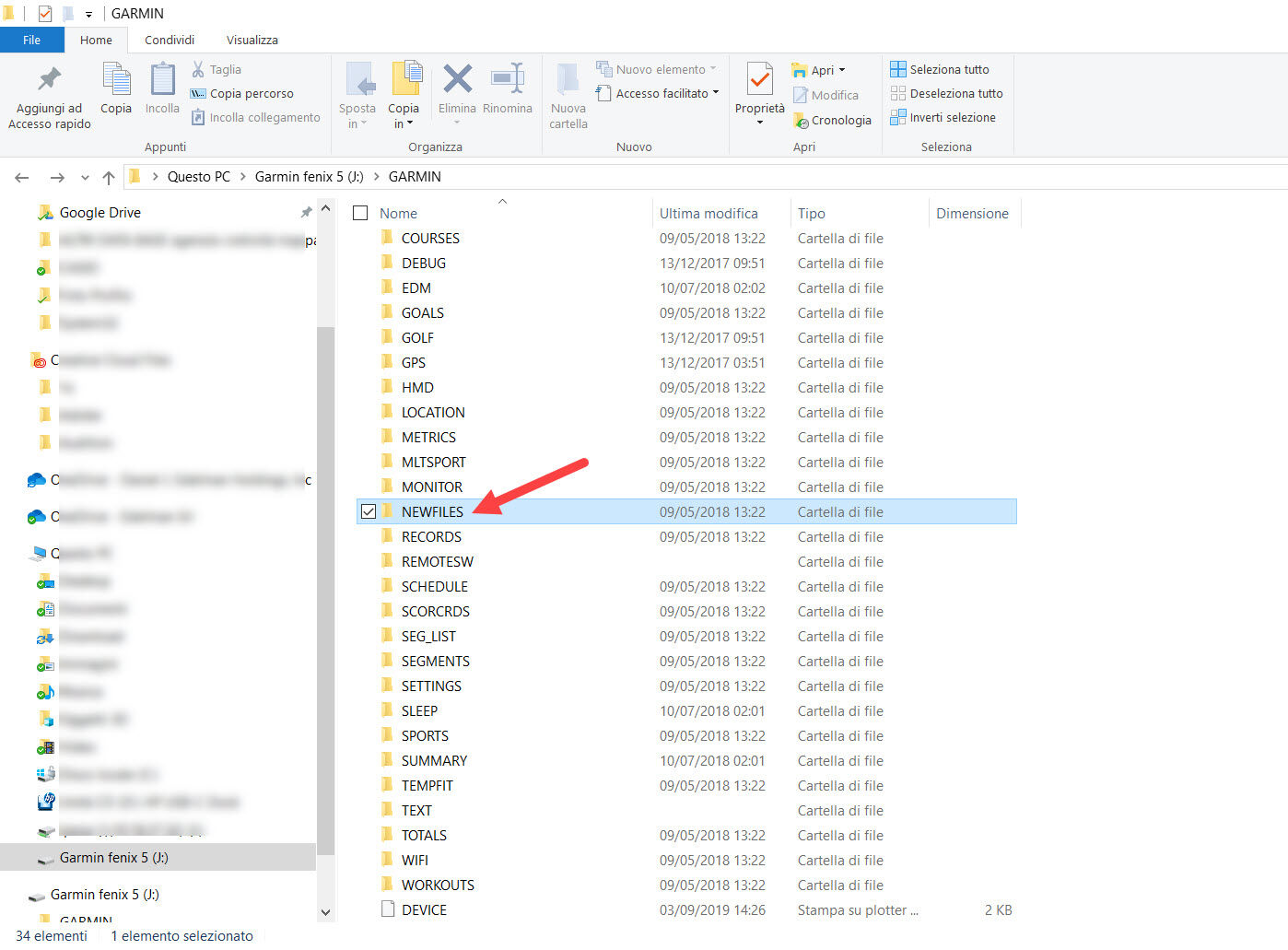 garmin sportwatch backup ripristino 04