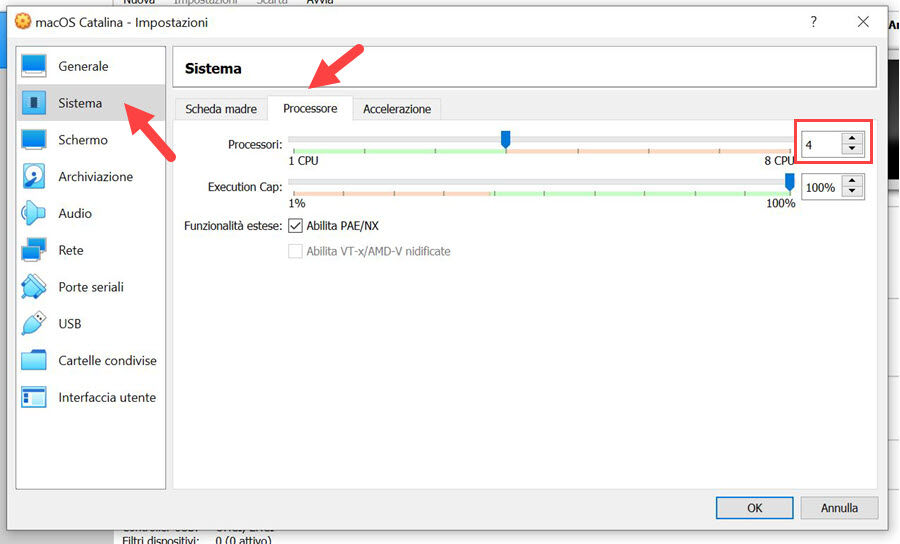 Installare macOS Catalina su Windows con VirtualBox 6