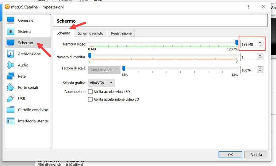 Installare macOS Catalina su Windows con VirtualBox 7