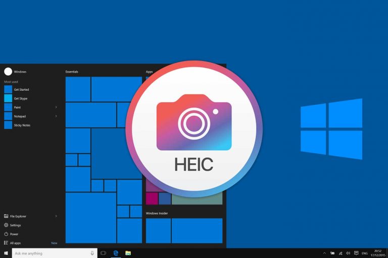 windows10 estensione video hevc heif