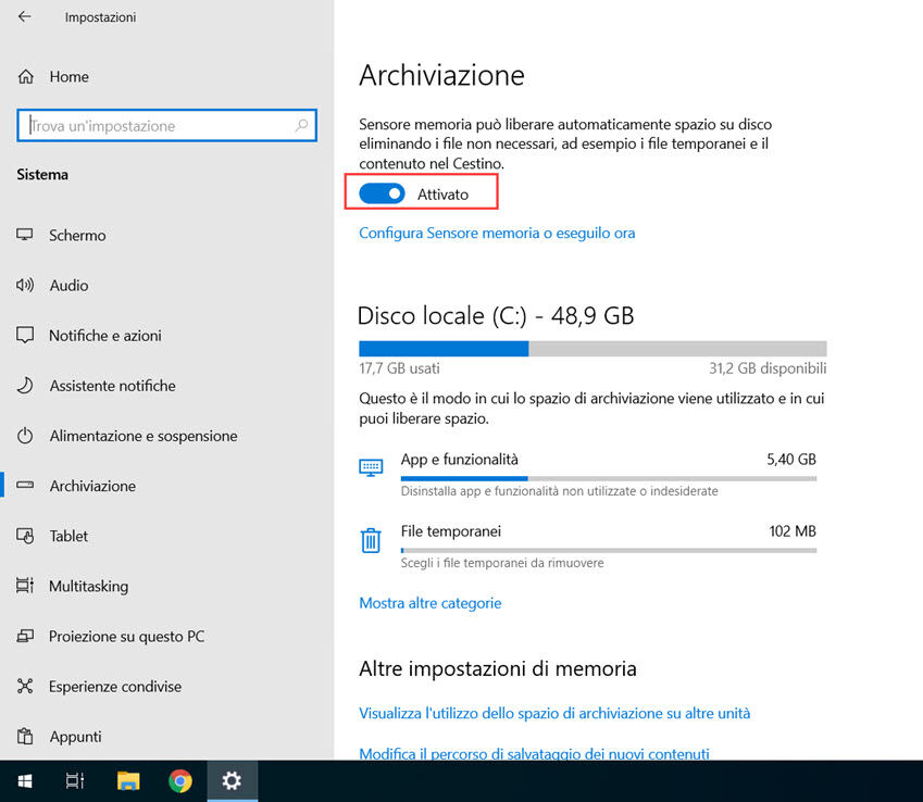 cancellare file spazzatura windows 02