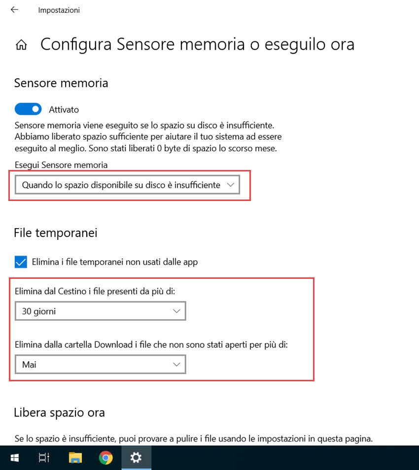cancellare file spazzatura windows 03