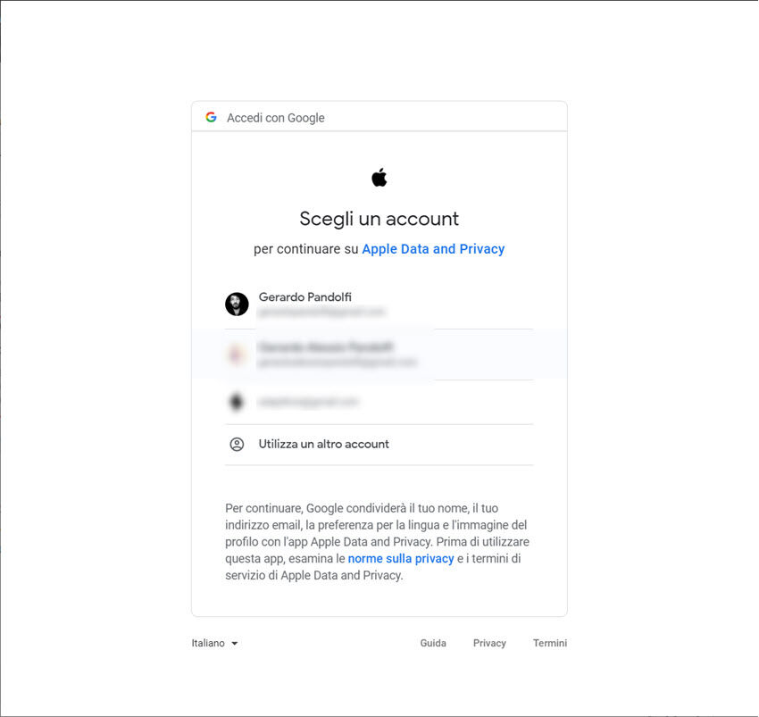trasferire foto icloud google foto 04