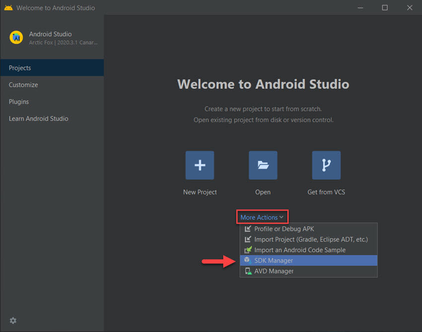 android studio windows10 04