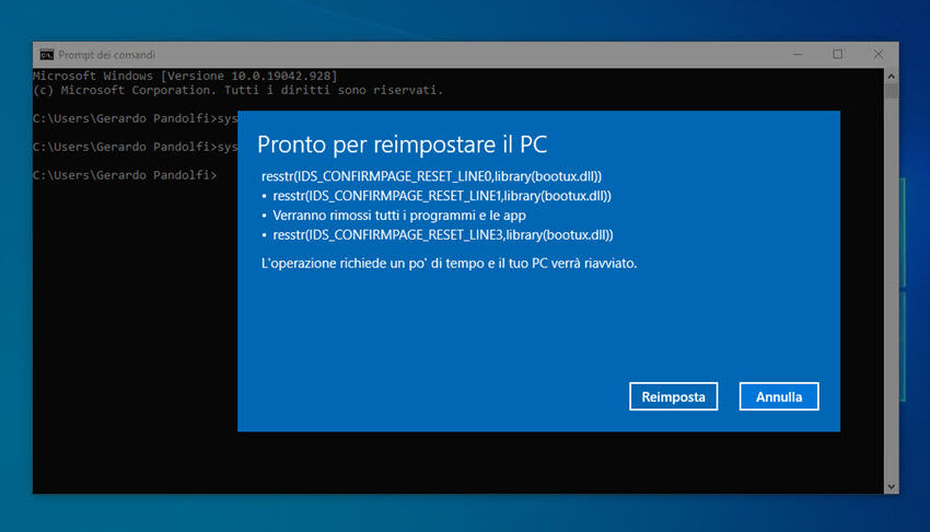 reset pin login windows 04