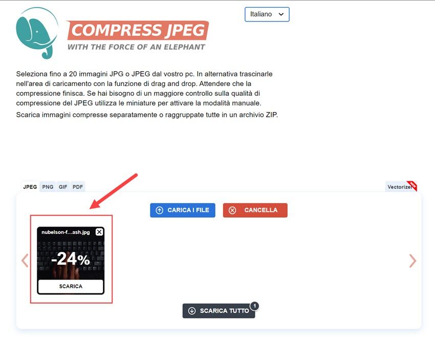 Come comprimere le foto senza perdere la qualità 5 comprimere immagini senza perdere qualita 04