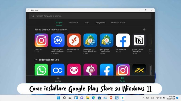 google playstore windows11 14