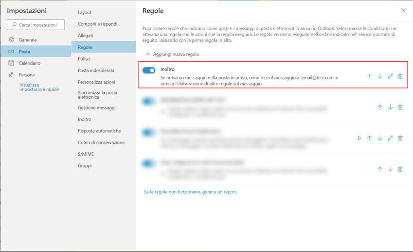inoltro email outlook web 05