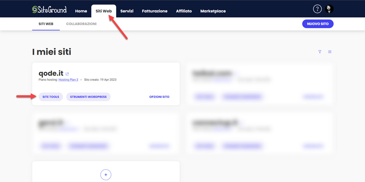 SiteGround - Site Tools