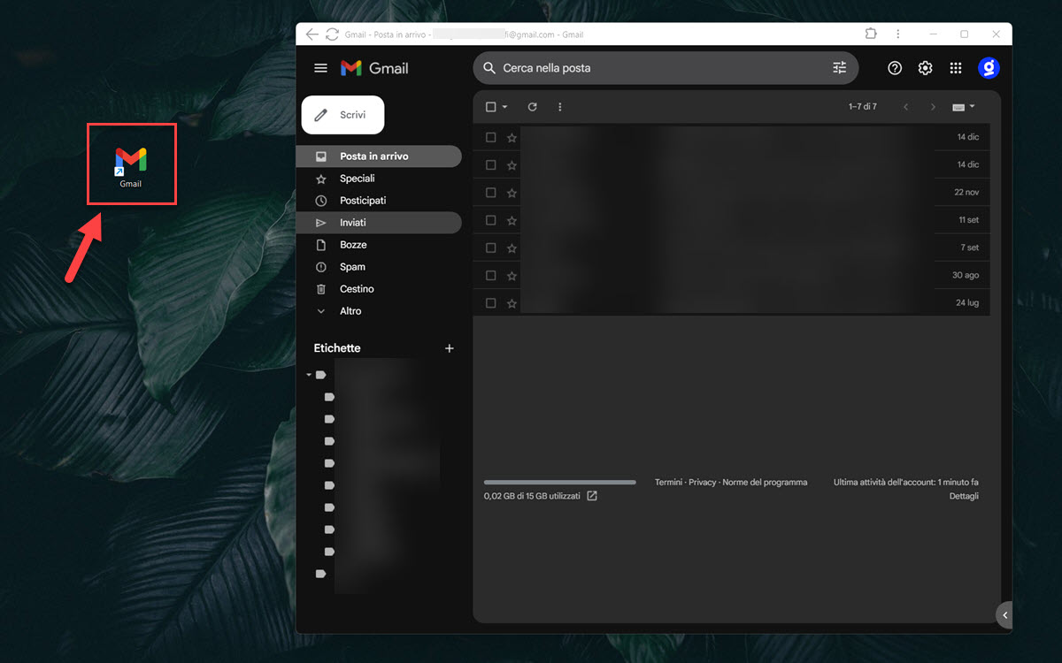 Installare Gmail su Windows - Google Chrome