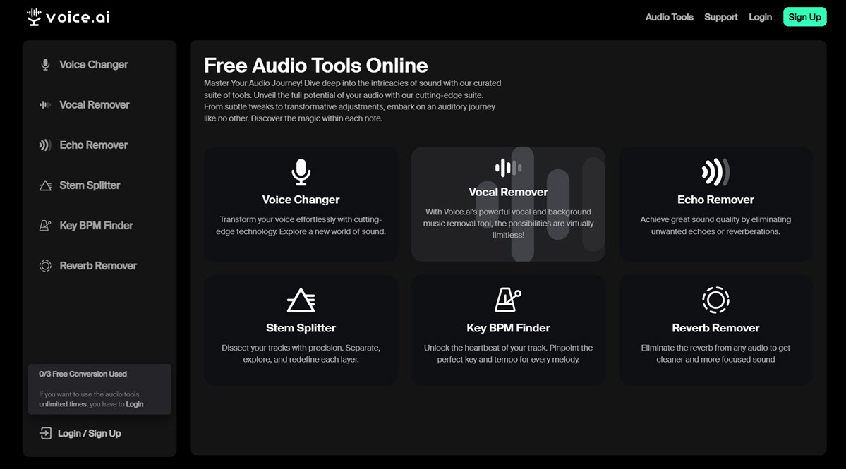 Free Audio Tools Online