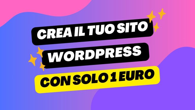 Creare sito WordPress